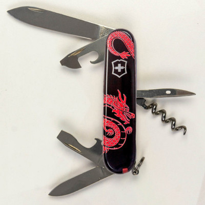 Ніж Victorinox Spartan Zodiac 91 мм Червоний дракон (1.3603.3_Z3361u)