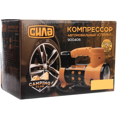Автомобільний компресор СИЛА СТАНДАРТ з ліхтарем 35л/хв, 7 Атм (900406)