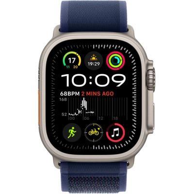 Смарт-годинник Apple Watch Ultra 2 2024 GPS + Cellular 49mm Natural Titanium Case with Blue Trail Loop - S/M (MX4J3UL/A)