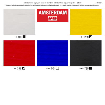 Акрилові фарби Royal Talens Amsterdam Standard Mixing Set 5 x 120 мл (8712079468330)