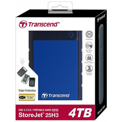 Зовнішній жорсткий диск 2.5&quot; 4TB Transcend (TS4TSJ25H3B)