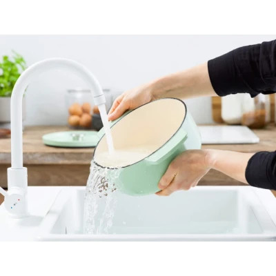 Каструля KitchenAid чавунна з кришкою 3,3 л Фісташкова (CC007433-001)