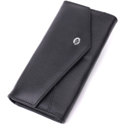 Гаманець ST Leather Шкіряний Чорний (22546)