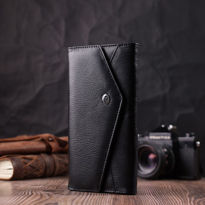 Гаманець ST Leather Шкіряний Чорний (22546)