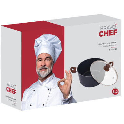 Каструля Bravo Chef Класична 3.2 л (BC-2101-22)