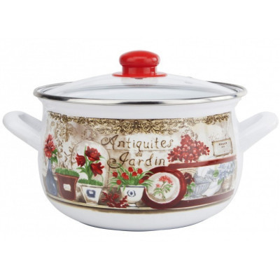 Каструля Gusto &quot;Квітковий сад&quot; 18 см 3,1 л (GT-T-118-FG)