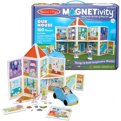 Ігровий набір Melissa&amp;Doug магнітний набір будівель Наш дім (MD30650)