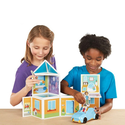 Ігровий набір Melissa&amp;Doug магнітний набір будівель Наш дім (MD30650)