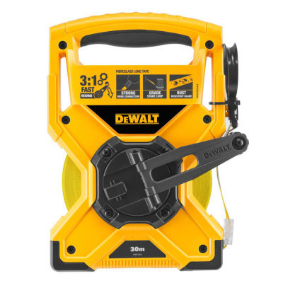 Рулетка DeWALT FIBREGLASS, 30мx19мм, скловолокно, 2-й клас точності (DWHT34218-0)