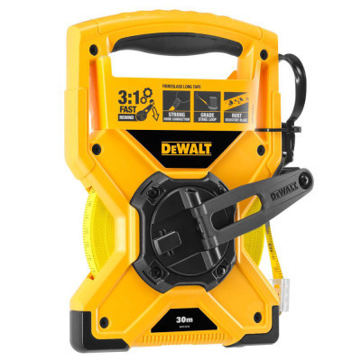 Рулетка DeWALT FIBREGLASS, 30мx19мм, скловолокно, 2-й клас точності (DWHT34218-0)