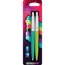 Ручка кулькова Parker JOTTER 17 Originals 80s Caribbean Green CT BP + Apple Green CT BP блістер (15 996_3534_2291)