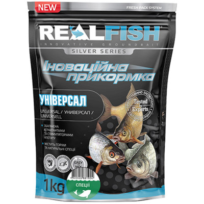 Прикормка Real Fish Silver Series Універсал Спеції 1kg (809.00.40)