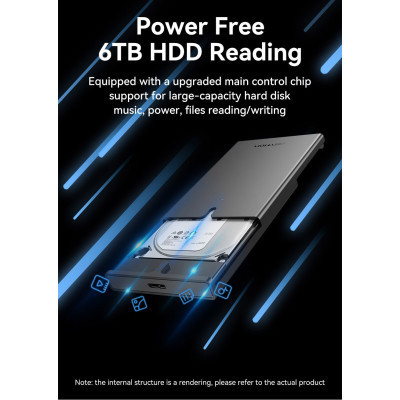 Кишеня зовнішня Vention 2.5&quot; HDD/SSD USB 3.0 Micro-B Black (KPAB0)