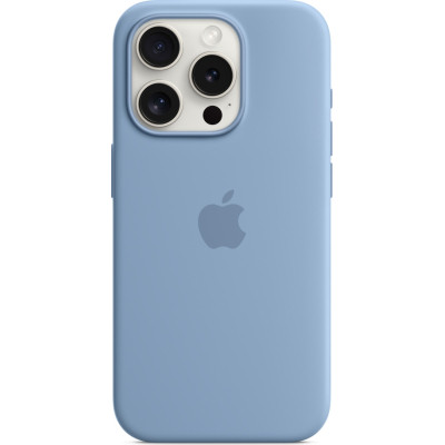 Чохол до мобільного телефона Apple iPhone 15 Pro Silicone Case with MagSafe Winter Blue (MT1L3ZM/A)