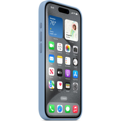 Чохол до мобільного телефона Apple iPhone 15 Pro Silicone Case with MagSafe Winter Blue (MT1L3ZM/A)