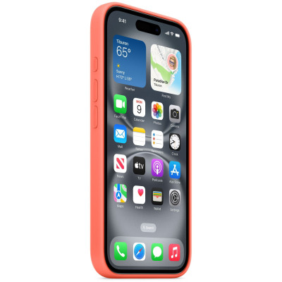 Чохол до мобільного телефона Apple iPhone 16 Silicone Case with MagSafe - Tangerine,Model A3313 (MDGN4ZM/A)