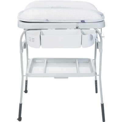 Ванночка Chicco з сповивальним столиком Cuddle &amp; Bubble Сіро-білий (79348.39)