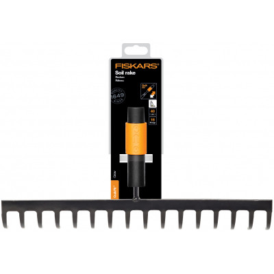Граблі Fiskars для ґрунту 16 зубів QuikFit (1000654)
