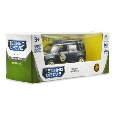 Машина TechnoDrive Автомодель серії Шеврони Героїв - Land Rover Defender 110 - ГУР МО (250364M)