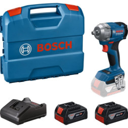 Гайковерт Bosch GDS 18V-350 18V, 2x4Ah, до 3400об/хв, 85/200/350Нм, квадрат 1/2&quot;, кейс 1.1кг (0.601.9M5.021)