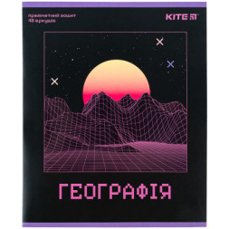 Зошит Kite предметний Neo 48 аркушів, географія клітинка (K24-240-13)