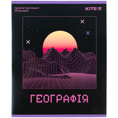 Зошит Kite предметний Neo 48 аркушів, географія клітинка (K24-240-13)