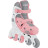 Роликові ковзани Globber 2в1 пастельно-рожеві р.30-33, до 60кг, 5+ (783-210)