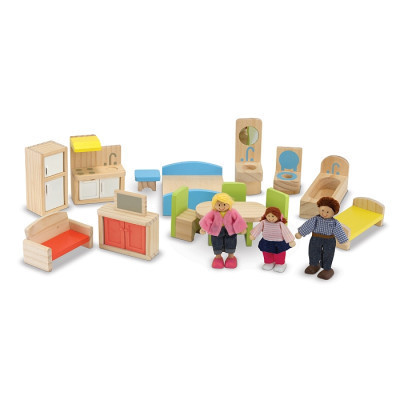 Ігровий набір Melissa&amp;Doug Кукольный домик с подъемником и мебелью (MD2462)