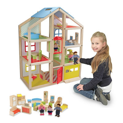 Ігровий набір Melissa&amp;Doug Кукольный домик с подъемником и мебелью (MD2462)