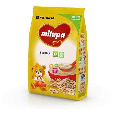Дитяча каша Milupa безмолочна Вівсяна 170 г (5900852930089)