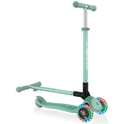 Самокат Globber Primo Foldable Plus Lights м&#039;ятний (439-206)