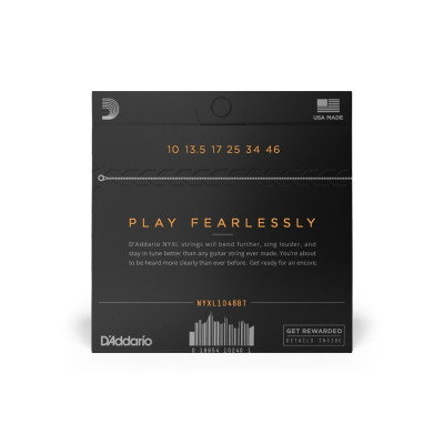 Струни для гітари D&#039;Addario NYXL Balanced Tension Regular Light (10-46) (NYXL1046BT)