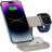 Зарядний пристрій Canyon wireless charger HEXAGON WCS-310 3in1 LightGrey/Orange (CNS-WCS310LGOR)