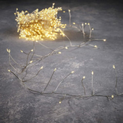 Гірлянда Luca Lighting кластер срібна струна, 11 м, теплий білий (8718861852660)
