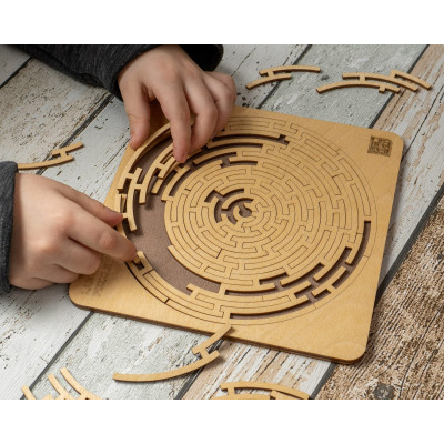 Головоломка EscapeWelt Дерев&#039;яна Labyrinth Puzzle (50031)