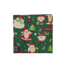 Серветка на стіл Прованс Санта на зеленому 40х40 см (035754)