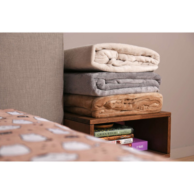 Плед Ardesto Fleece клітинка коричнева 130х160 см (ART0703PB)