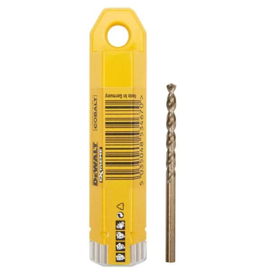 Свердло DeWALT по металу EXTREME INDUSTRIAL COBALT HSS-CO, 2 х 49 х 24 мм, 10 шт (DT4918)