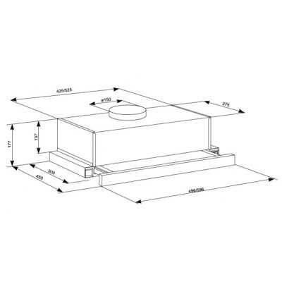 Витяжка кухонна Eleyus LOTUS 1000 60 BL
