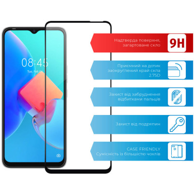 Скло захисне ACCLAB Full Glue Tecno Spark 8C (1283126542466)