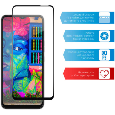 Скло захисне ACCLAB Full Glue Tecno Spark 8C (1283126542466)