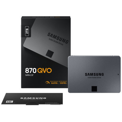 Накопичувач SSD 2.5&quot; 2TB 870 QVO Samsung (MZ-77Q2T0BW)
