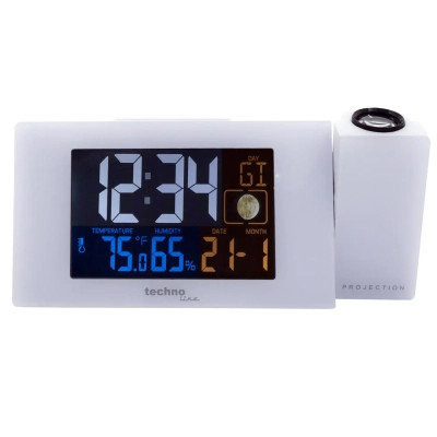Настільний годинник Technoline WT537 проекційний White (DAS301197)