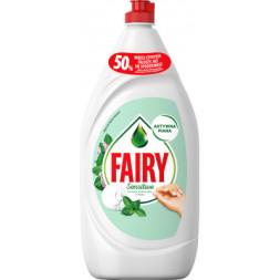 Засіб для ручного миття посуду Fairy Ніжні руки Чайне дерево і М'ята 1.35 л (8001090622044)