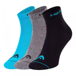Шкарпетки Head Quarter 3P Unisex 761011001-010 3 пари Блакитний/Сірий/Чорний 35-38 (8720245510035)