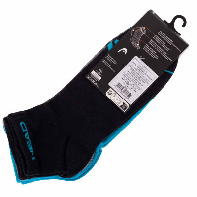 Шкарпетки Head Quarter 3P Unisex 761011001-010 3 пари Блакитний/Сірий/Чорний 35-38 (8720245510035)