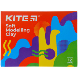 Пластилін Kite Fantasy восковий 12 кольорів, 240 г (K22-1086-2)