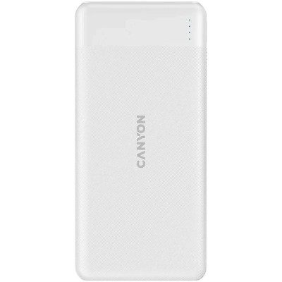 Батарея універсальна Canyon PB-109 10000 mAh PD/18W QC/3.0/20W White (CNE-CPB1009W)