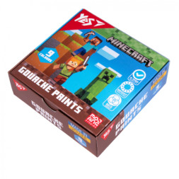 Гуашеві фарби Yes Minecraft 9 кольорів по 20 мл (230406)