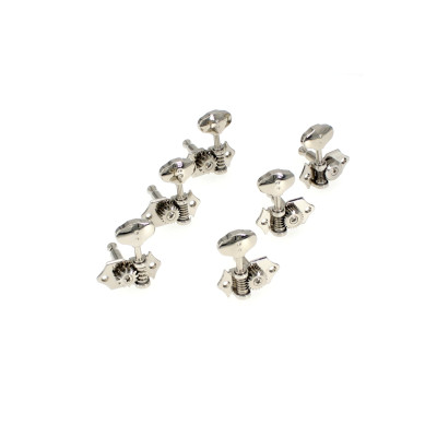 Кілки для гітари Graph Tech PRN-3422-N0 Acoustic 3+3 Butterbean Button Nickel (235526)